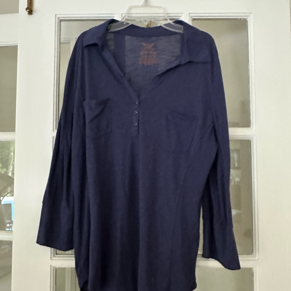 Faded Glory Deep Blue Blouse